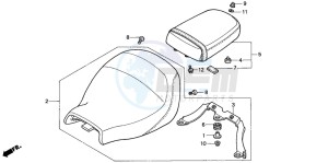 VTX1800C1 drawing SEAT