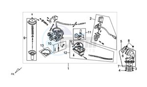 X'PRO 50 drawing CARBURATOR