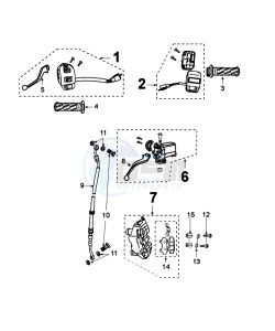 FIGHT 4 50 4T DARKSIDE drawing BRAKE SYSTEM