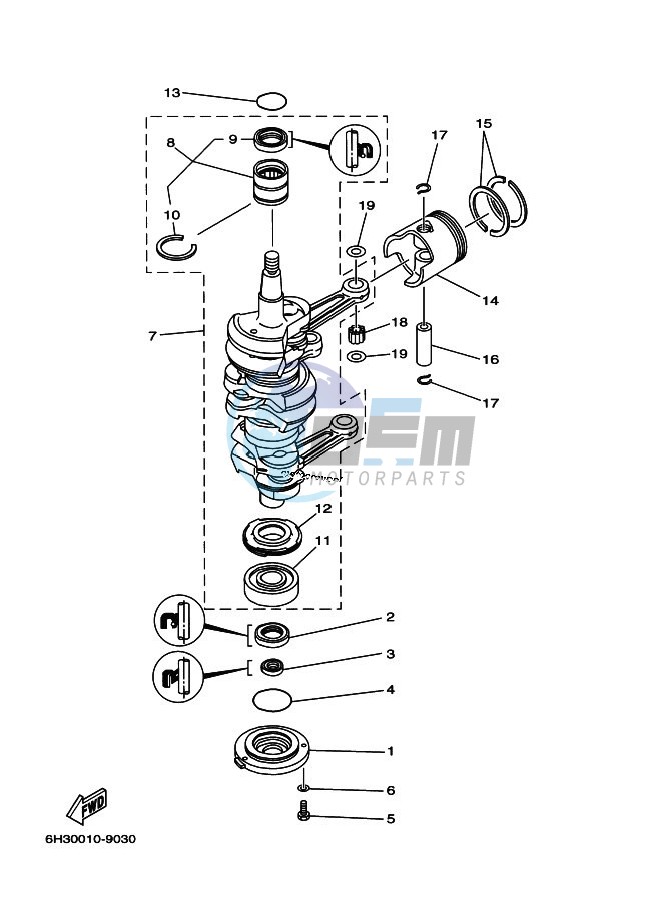 CRANKSHAFT--PISTON