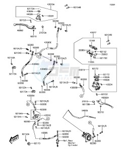 BRUTE FORCE 300 KVF300CHF EU drawing Front Master Cylinder