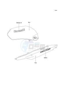 ZR 750 H [ZR-7S] (H1-H5 H5 CAN ONLY) drawing DECALS-- RED- --- H1- -