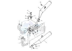 XJ S DIVERSION 900 drawing EXHAUST