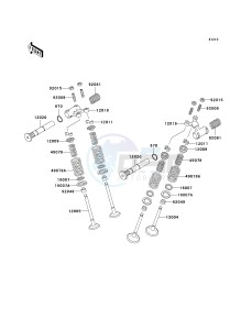 EX 500 D [NINJA 500R] (D6-D9) [NINJA 500R] drawing VALVE-- S- -