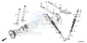 TRX250TME FOURTRAX RECON Europe Direct - (ED) drawing CAMSHAFT/VALVE