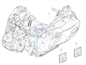 MEDLEY 125 4T IE ABS E4 2020 (EMEA) drawing Engine, assembly