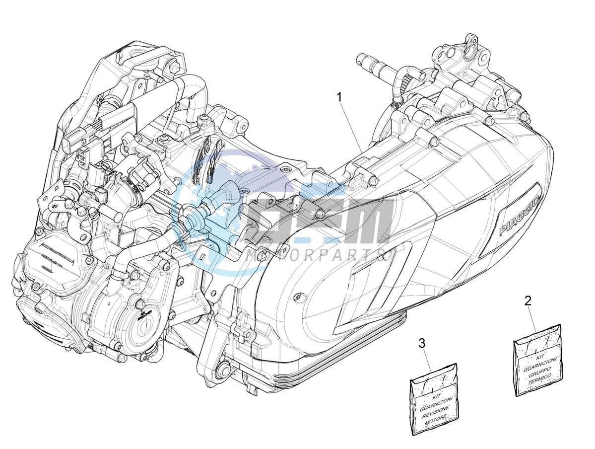 Engine, assembly