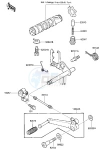 ZX 600 A [NINJA 600] (A3) [NINJA 600] drawing GEAR CHANGE MECHANISM