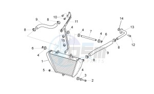 TUONO 1100 V4 FACTORY E4 ABS (NAFTA) drawing Oil radiator