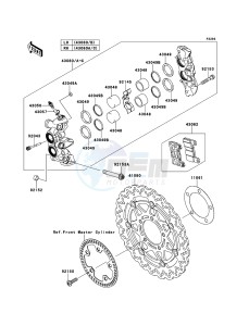 Z1000_ABS ZR1000ECF FR XX (EU ME A(FRICA) drawing Front Brake