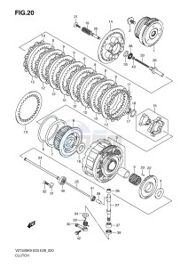 VZ1500 (E3-E28) drawing CLUTCH