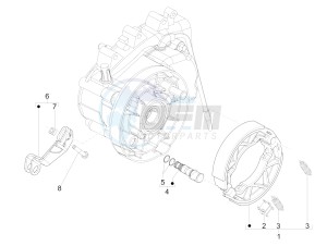 Typhoon 125 4T 2V E3 (NAFTA) drawing Rear brake - Brake jaw