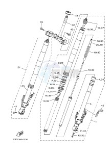 XT1200Z (23PF 23PG) drawing FRONT FORK