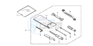 FJS600D 400 SILVER WING drawing TOOLS