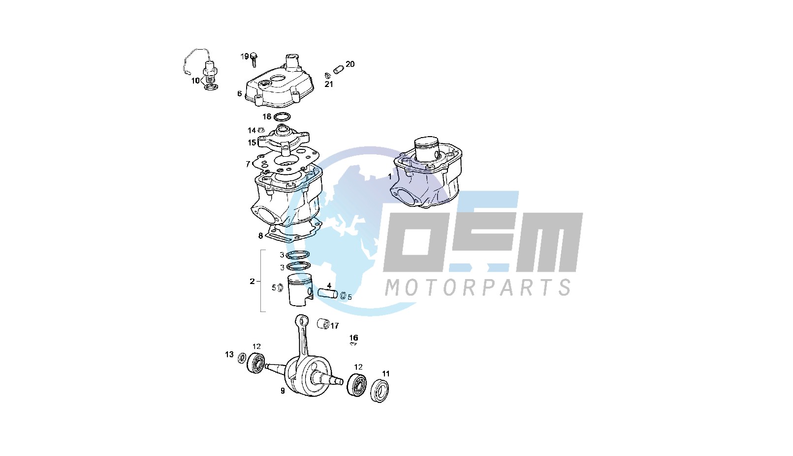 CRANKSHAFT - CYLINDER - CYLINDER HEAD