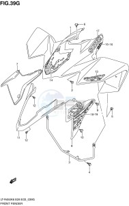 LT-R450 (E28-E33) drawing FRONT FENDER (LT-R450ZL0)