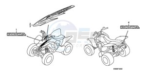 TRX250XA Australia - (U) drawing MARK