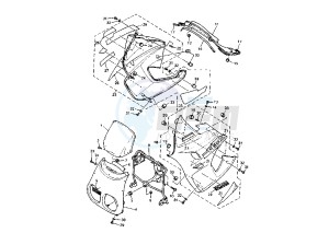 XTZ TENERE 660 drawing COWLING