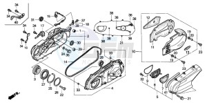 FJS600 SILVER WING drawing SWINGARM