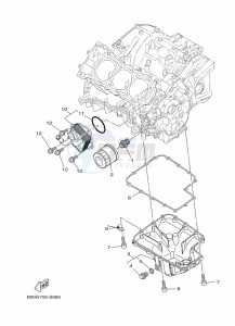 TRACER 900 GT MTT850D (B1J8) drawing OIL CLEANER