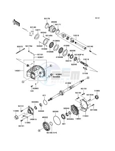 KFX700 KSV700B6F EU drawing Drive Shaft-Rear