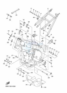 WR250F (BAK9) drawing FRAME