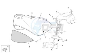 Scarabeo 125-200 e3 (eng. piaggio) drawing Rear body I