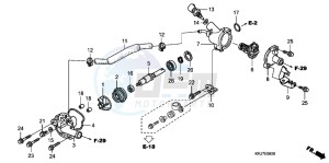 FES125AB S Wing E drawing WATER PUMP