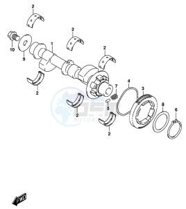 GSX-250RA drawing CRANK BALANCER