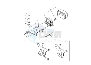 ATV 350 drawing TAILLIGHT