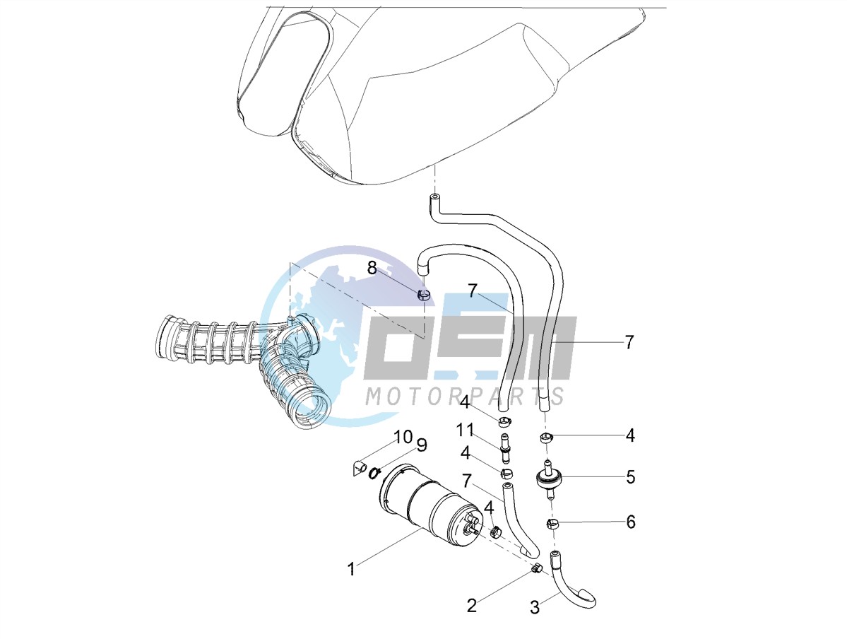 Fuel vapour recover system