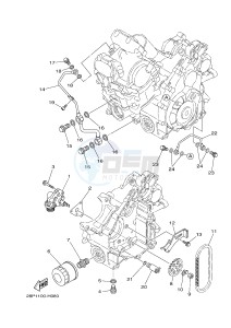 YFM700FWAD YFM700PLE GRIZZLY 700 EPS (2BGG 2BGH) drawing OIL PUMP