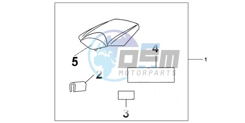 REAR SEAT COWL CANDY TAHITIAN BLUE