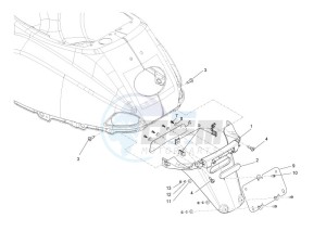 S 125 4T 2V E3 Taiwan drawing Rear cover - Splash guard