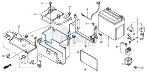 VT750C2 drawing BATTERY