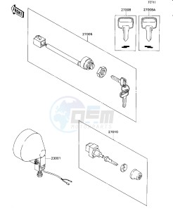 KAF 540 C [MULE 2010] (C1) [MULE 2010] drawing HEAD LAMP_IGNITION