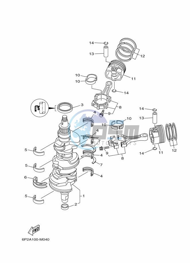 CRANKSHAFT--PISTON