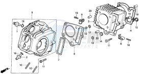 C70Z 50 drawing CYLINDER/CYLINDER HEAD