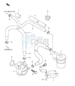 DF 115 drawing Fuel Pump (S/N 681517 & Older)