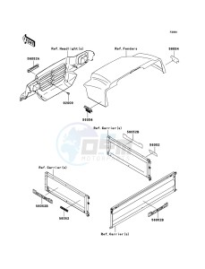 MULE 3010 TRANS 4x4 DIESEL KAF950E8F EU drawing Decals