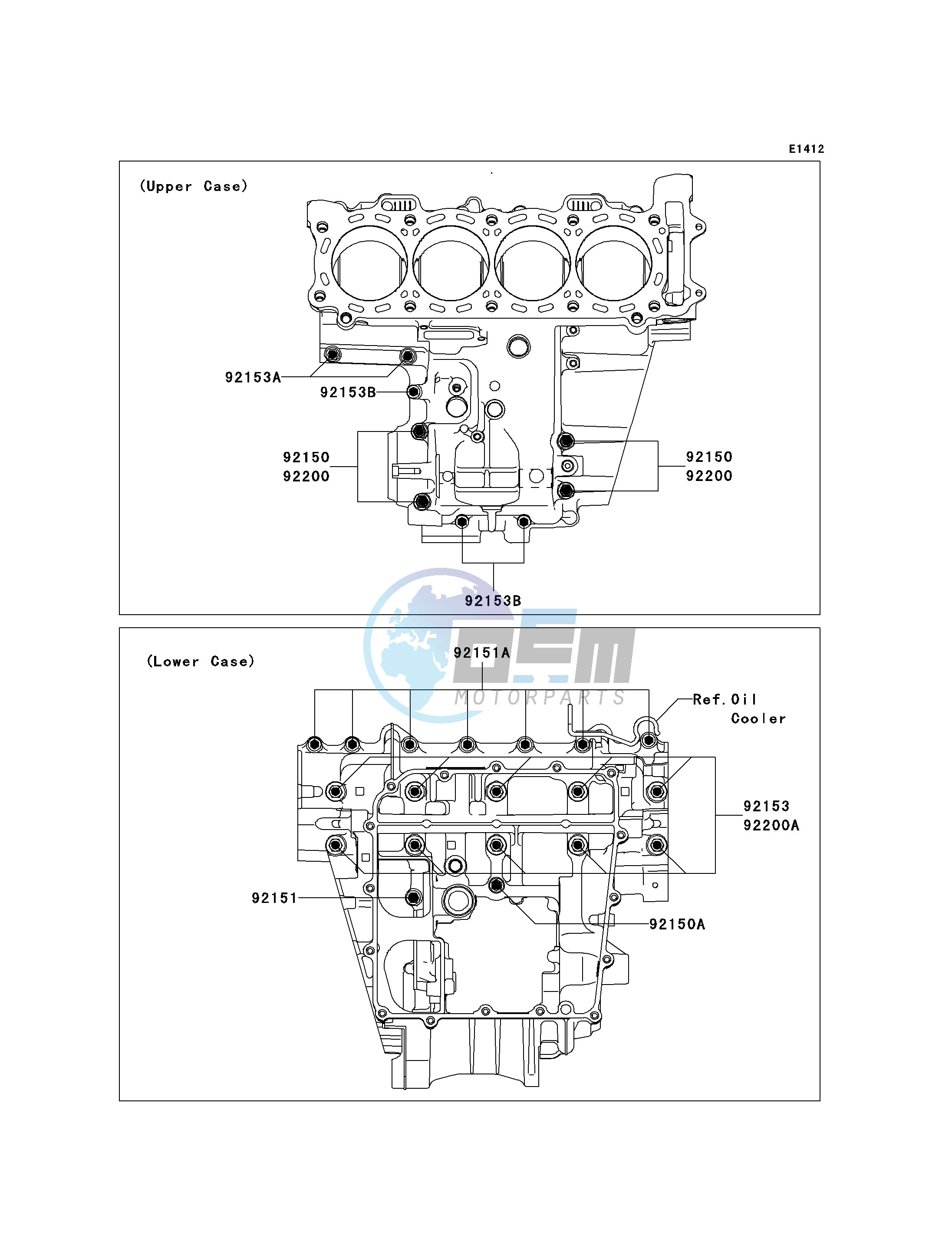 CRANKCASE BOLT PATTERN