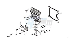 CRUISYM 300 (L8) EU drawing CYLINDER HEAD COVER