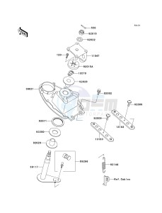 JH 750 F [SUPER SPORT XI] (F1-F2) [SUPER SPORT XI] drawing HANDLE POLE