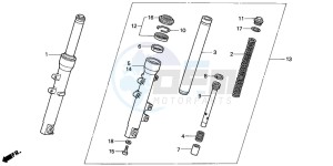 NES125 drawing FRONT FORK