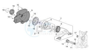 Scarabeo 50 4t 2v e2 drawing Cdi magneto assy