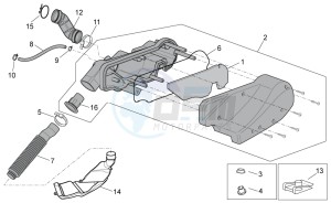 Scarabeo 100 4T e3 drawing Air box