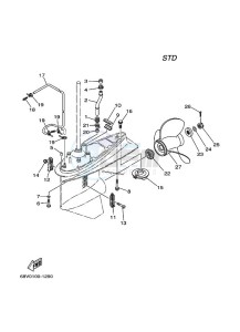 F115A drawing PROPELLER-HOUSING-AND-TRANSMISSION-2