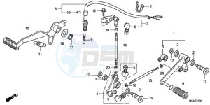 CBF1000S9 UK - (E / ABS MKH) drawing PEDAL