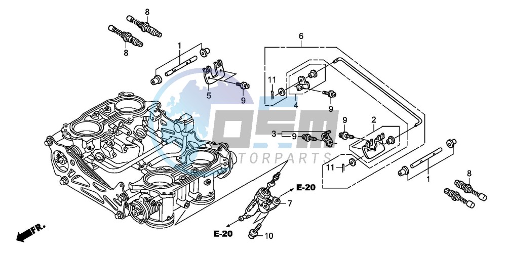 THROTTLE BODY (COMPONENT PARTS)