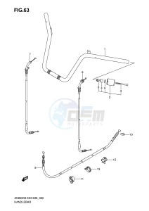 AN650 (E3-E28) Burgman drawing HANDLEBAR (MODEL K6 K7 K8)